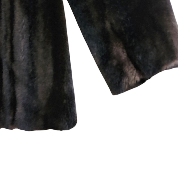 Vintage 1980s Tissavel Faux Fur Coat – Women’s L Dark Brown - Picture 4 of 9